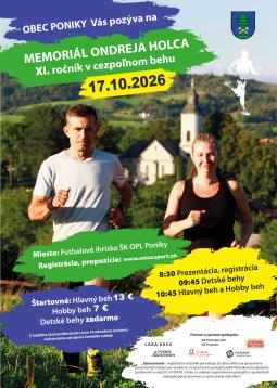 Memoriál Ondreja Holca v cezpoľnom behu – 17. októbra 2026 v Ponikoch